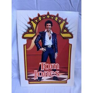 Tom Jones 1980s Concert Program Souvenir Booklet Vintage 12"x9"